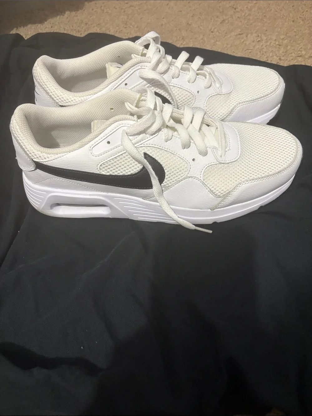 Nike White Mesh Athletic Sneakers